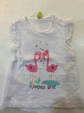 T-shirt a maniche corte flamingo love