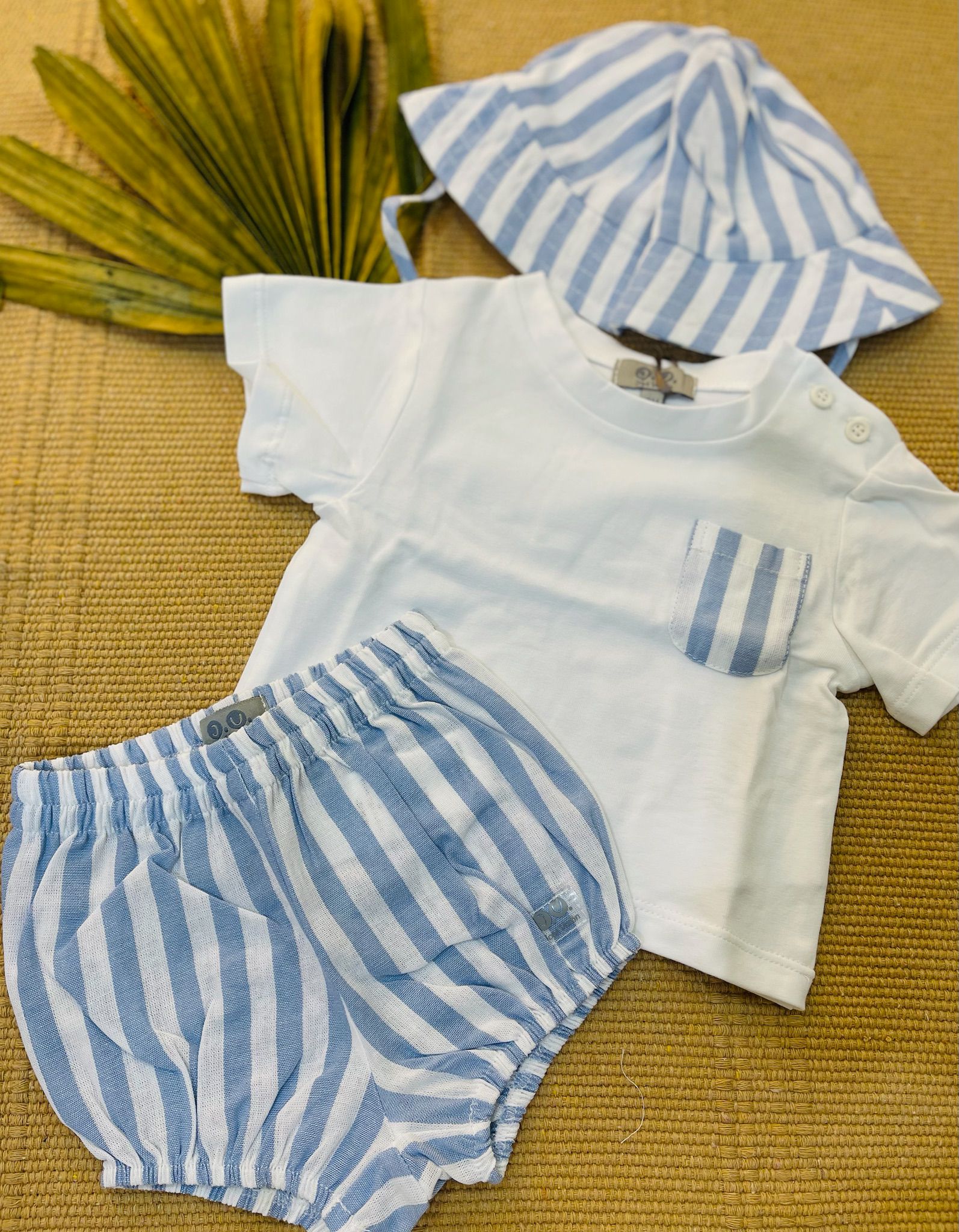 completo t shirt  3 pezzi fantasia righe