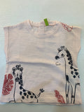 T-shirt a maniche corte giraffa