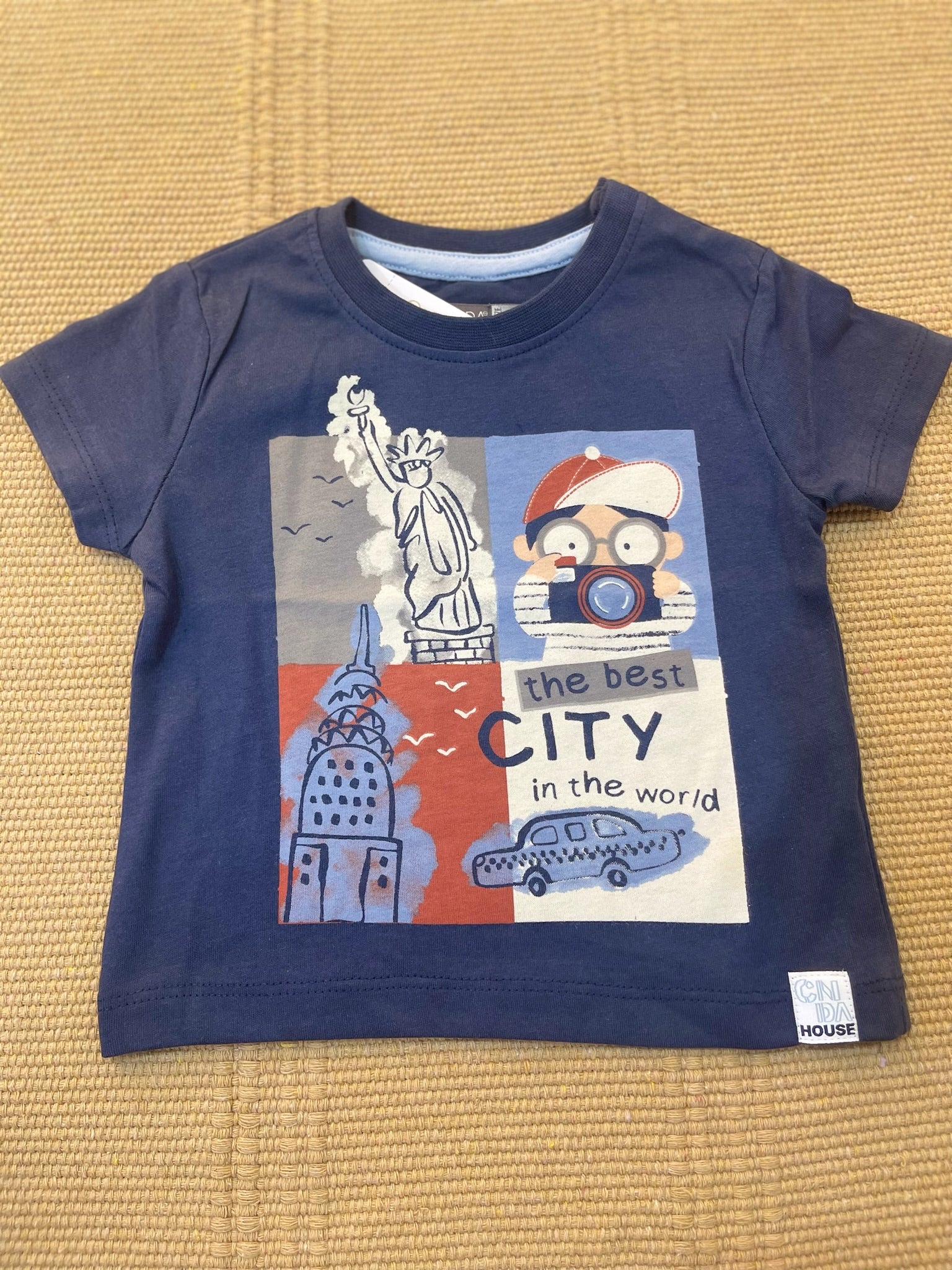 Maglia blu city view