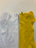 T-shirt a maniche corte pizzo sangallo