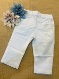 Jeans bianco millerighe