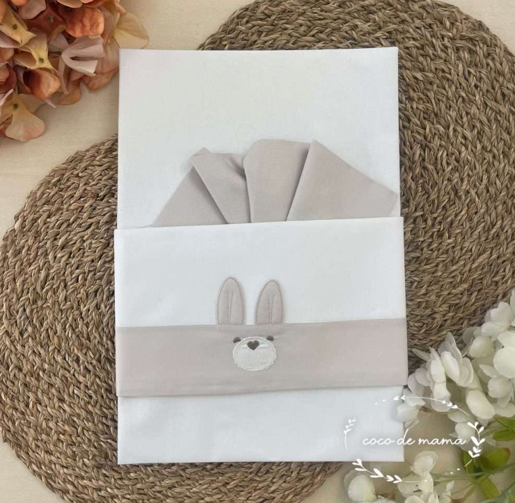 Set Lenzuola neutro coniglio