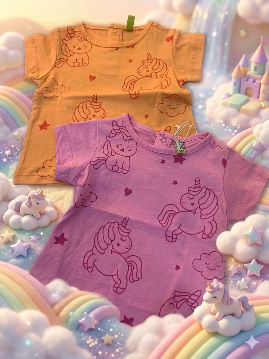 T-shirt a maniche corte Unicorno