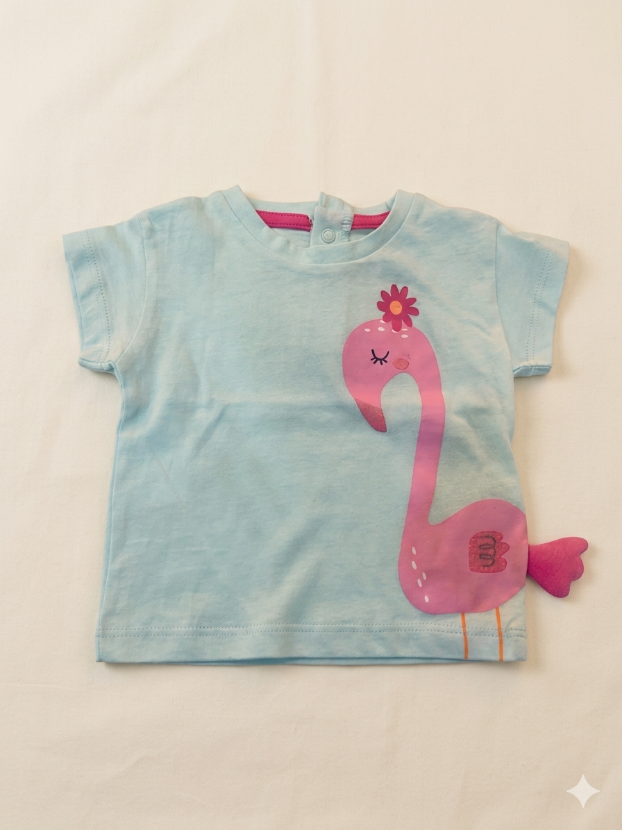 T-shirt a maniche corte flamingo