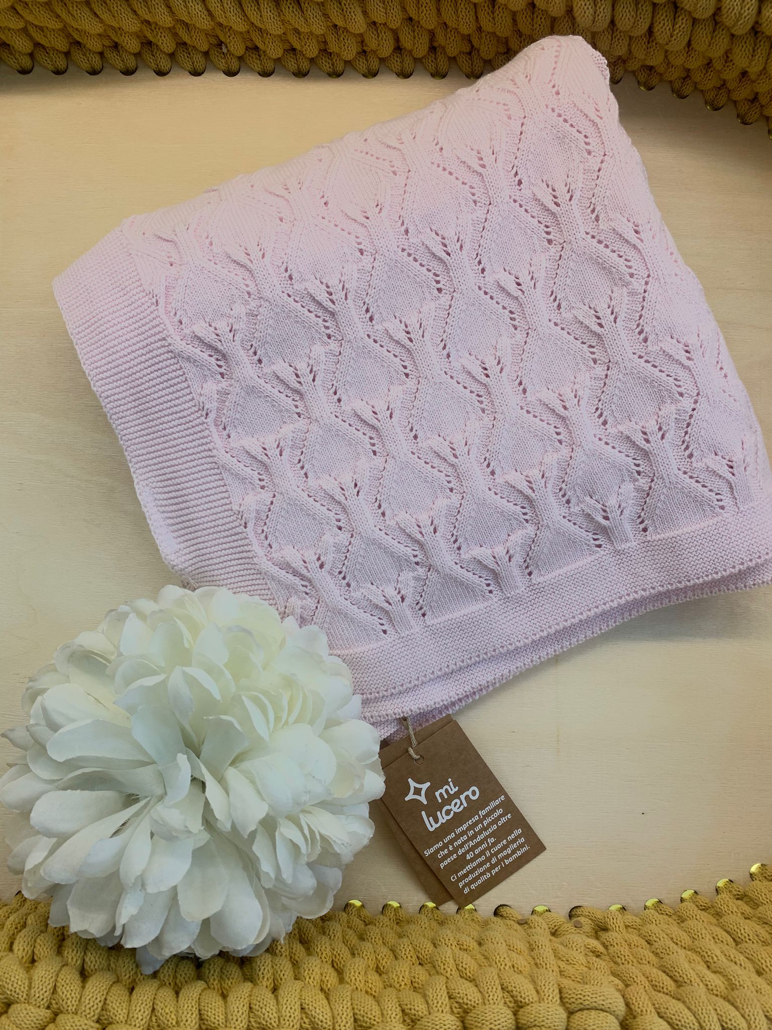 scialle in filo di cotone mi lucero