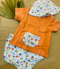completo t shirt  3 pezzi fantasia marina